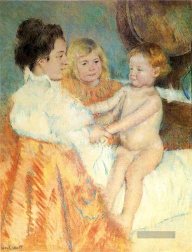 Mary Cassatt Werke - Mutter Sara und dem Baby Gegenbeweis Mütter Kinder Mary Cassatt